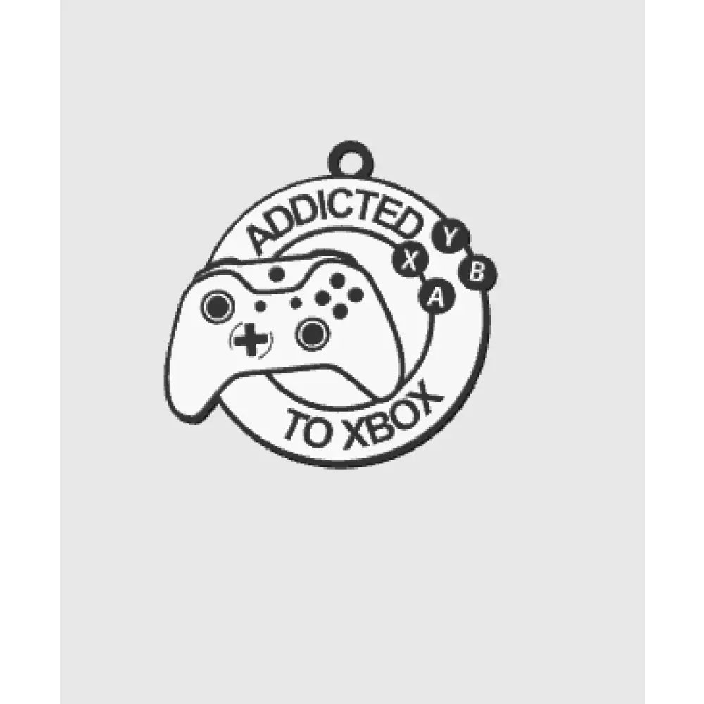 Addicted to gaming - xbox - keychains