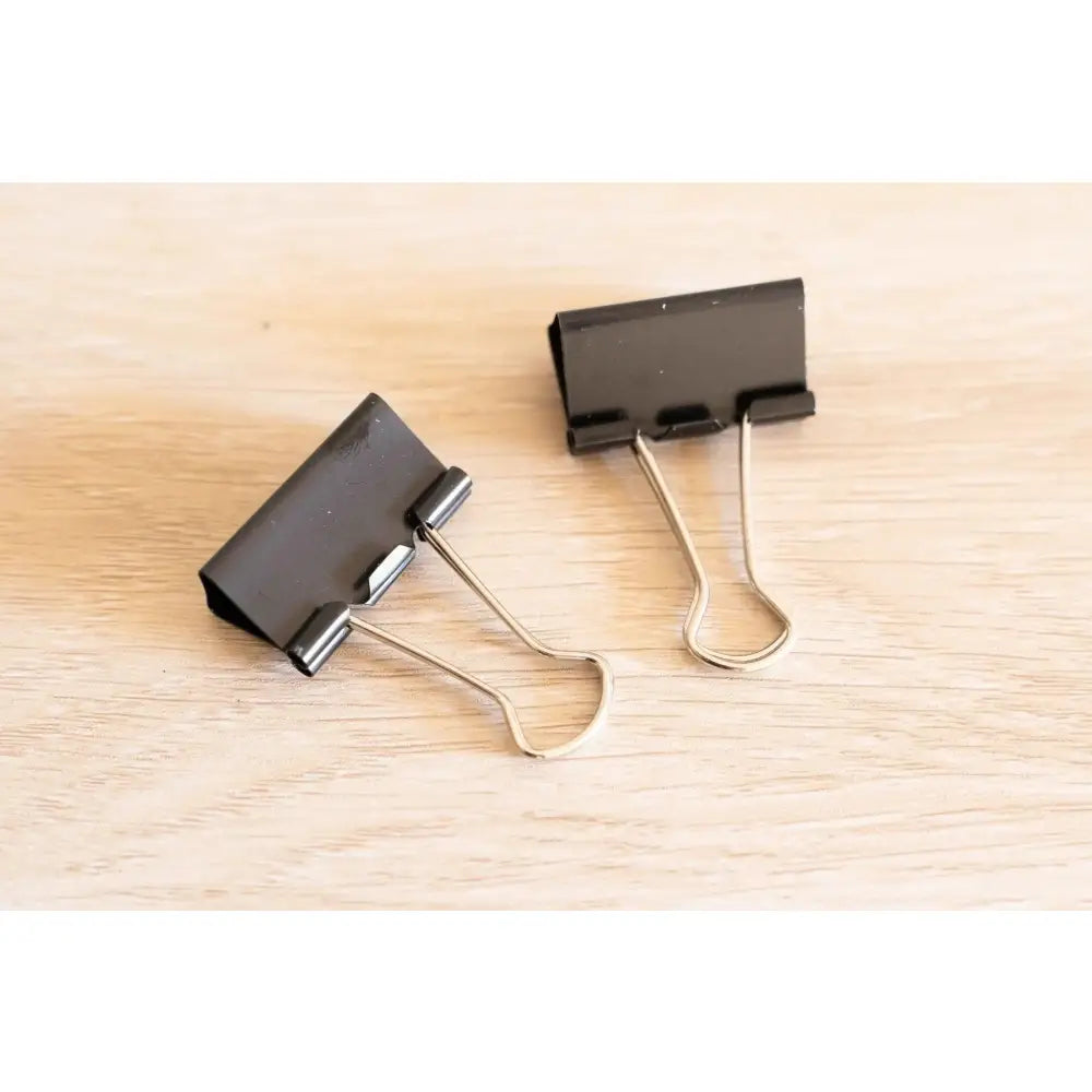 Black binder paper clip - book binding