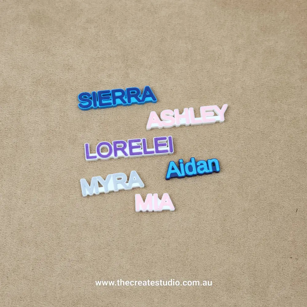 Custom croc charms - add name to your crocs - personalised gifts