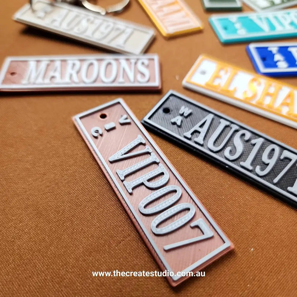 Dual color personalized keychain | customizable base & text - keychains