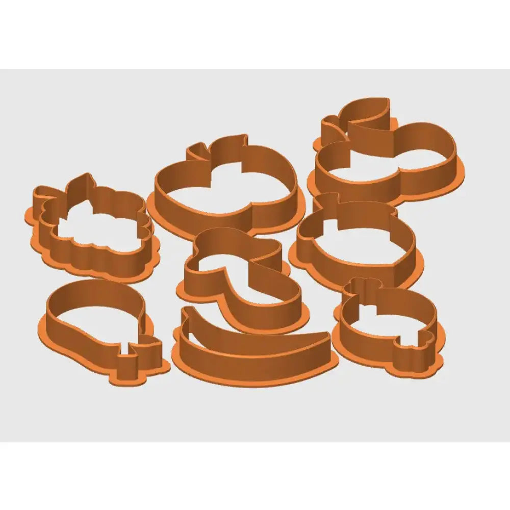 Fruit cookie cutters - set of 8 - cutter