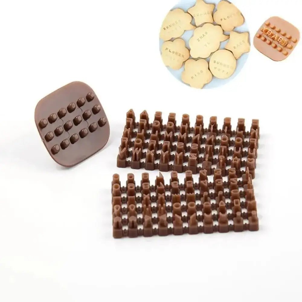 Mini alphanumeric polymer clay stamping set | baking stamp - cookie cutters