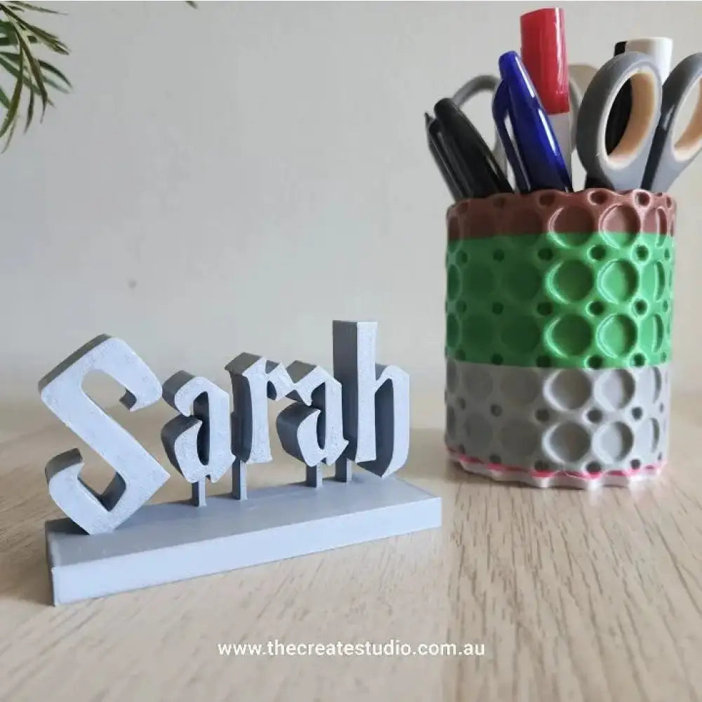 Personalised desk name plaque – harry potter theme custom office decor - display name