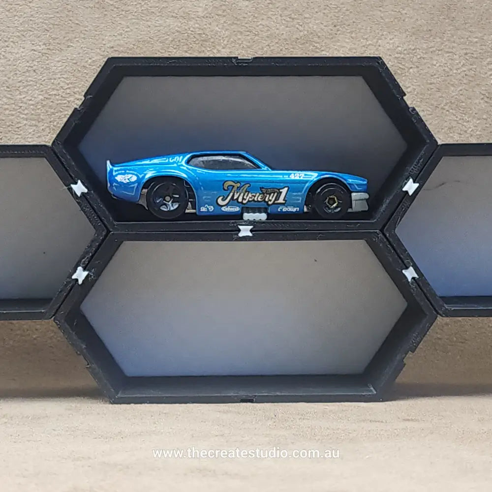 Personalised gift for car enthusiasts | stackable hexagone die cast display shelves - personalised gifts