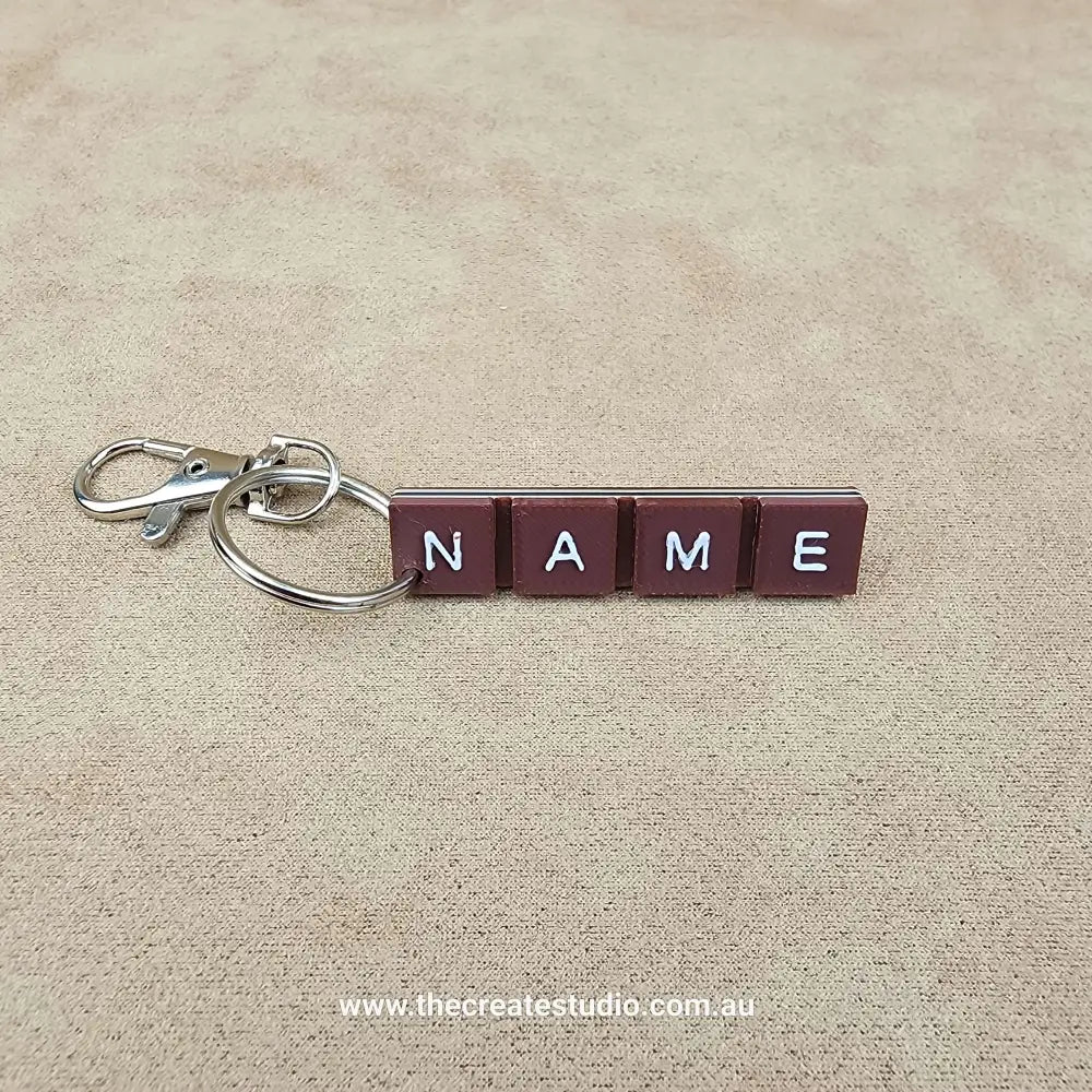 Personalised keychain - choclate bar - multi color infill - keychains