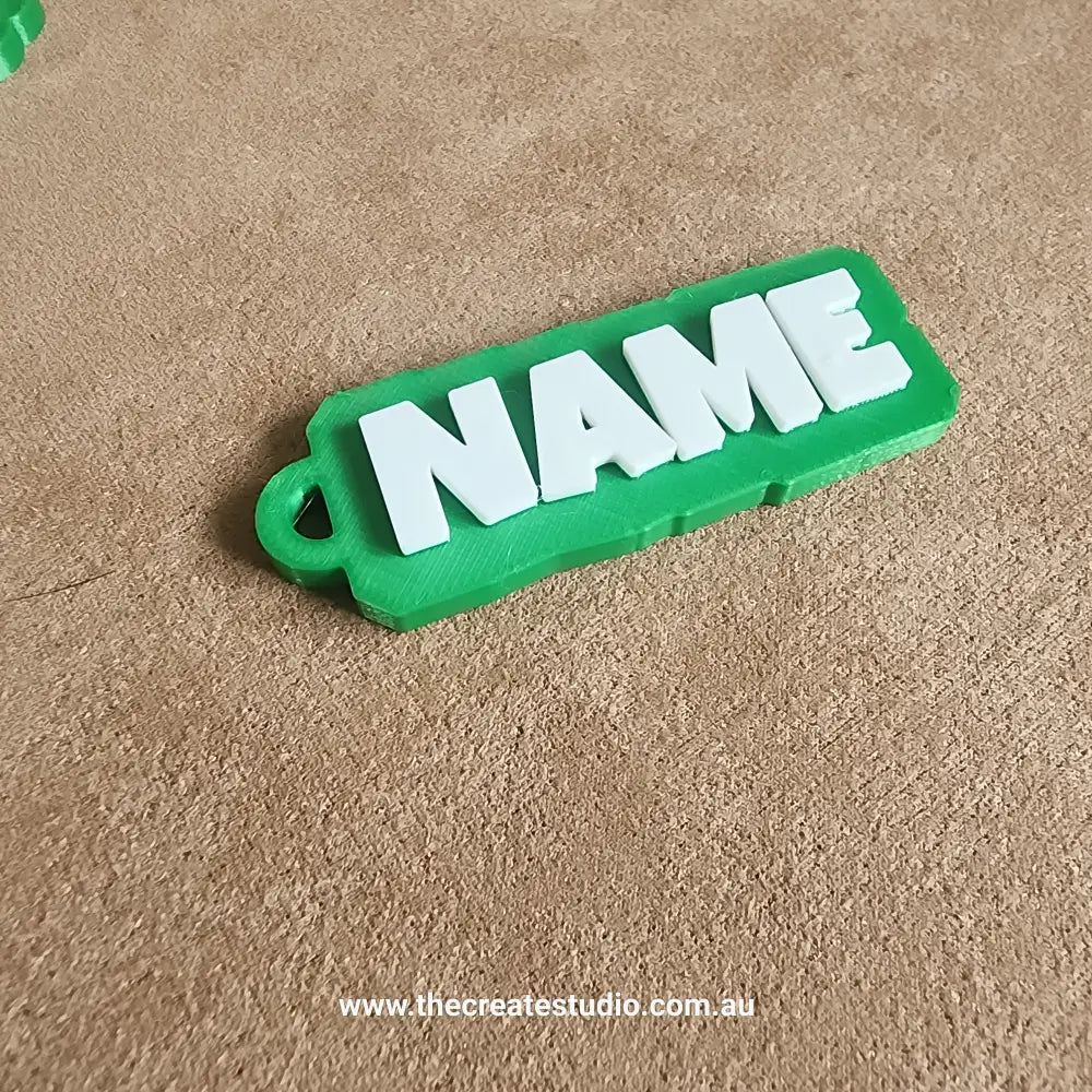 Personalised keychain offset letters – lucky guy font - keychains