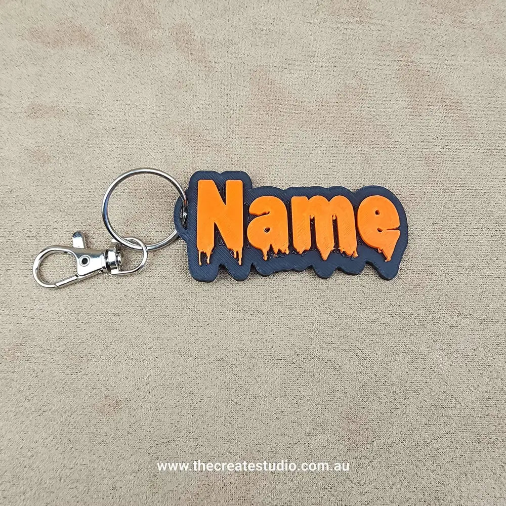 Personalised keychain offset type letters – holloween fonts - keychains