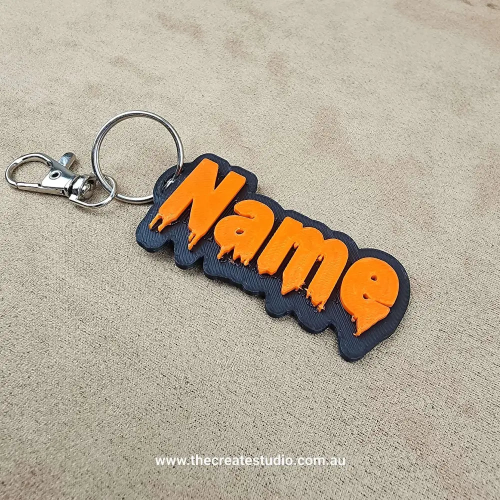 Personalised keychain offset type letters – holloween fonts - keychains