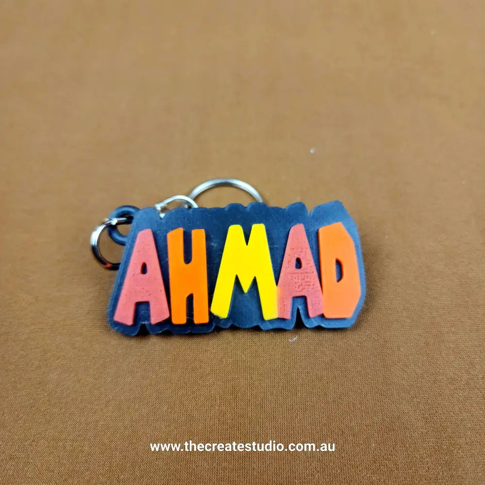 Personalised mario font name keychain – custom keychains for every