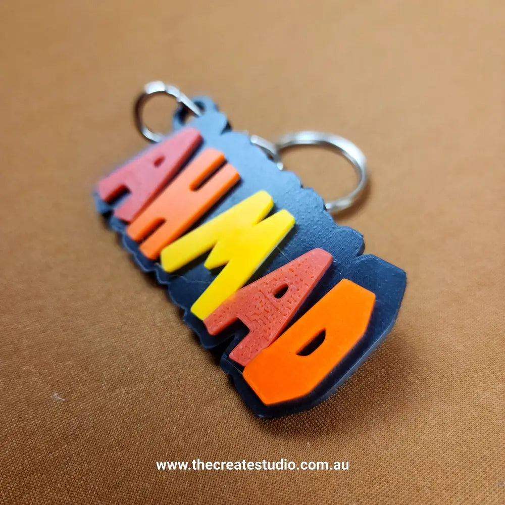 Personalised mario font name keychain – custom keychains for every