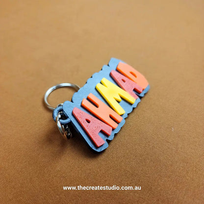 Personalised mario font name keychain – custom keychains for every