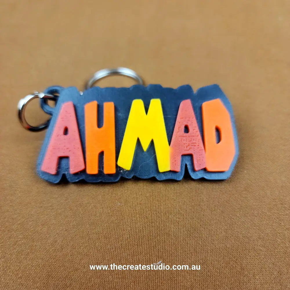 Personalised mario font name keychain – custom keychains for every