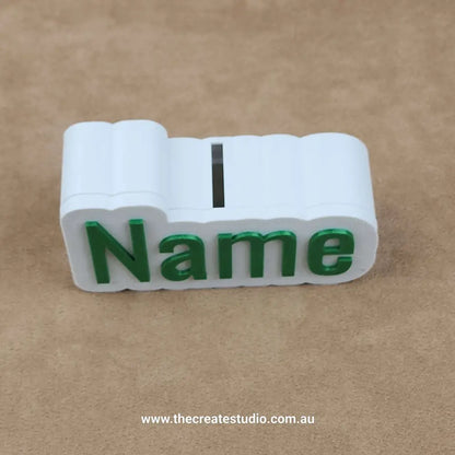 Personalized piggy bank – custom name design for kids & adults - personalised gifts