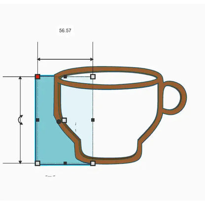 Pottery rib tool | mug shaper - design 1 - tool