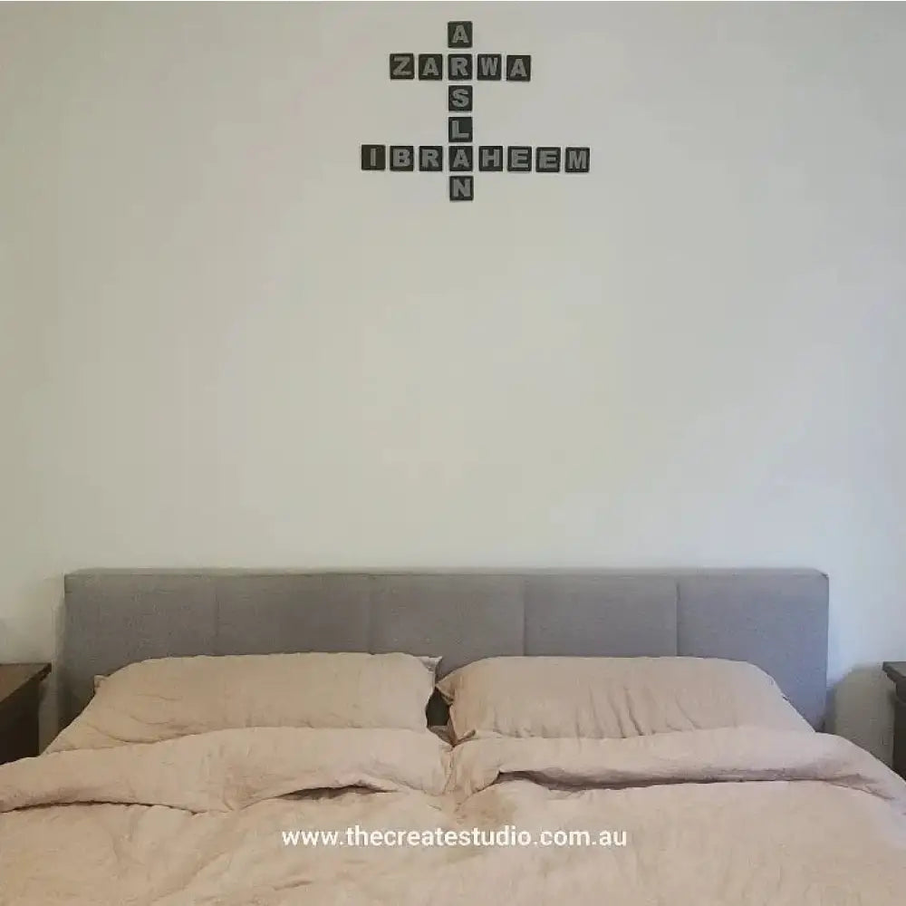 Scrabble family tree - maker - wall art