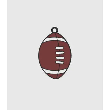 Sports balls keychains - footy