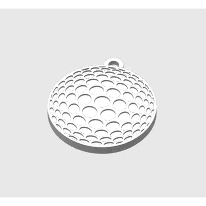 Sports balls keychains - golf