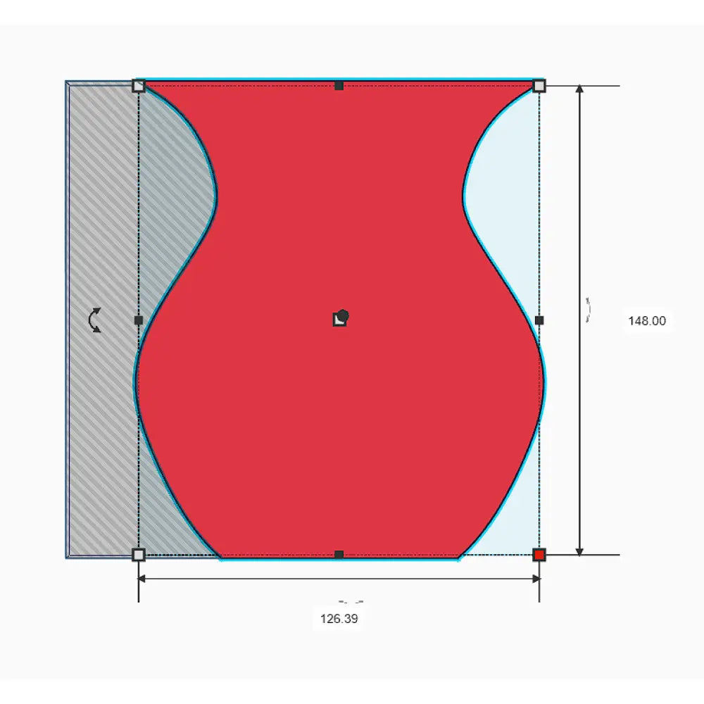 Vase rib tool | pottery tools | clay - shape 4