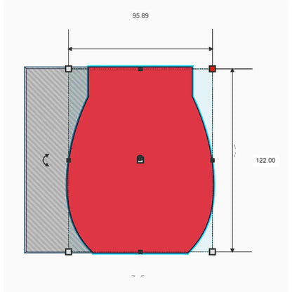 Vase rib tool | pottery tools | clay - shape 7