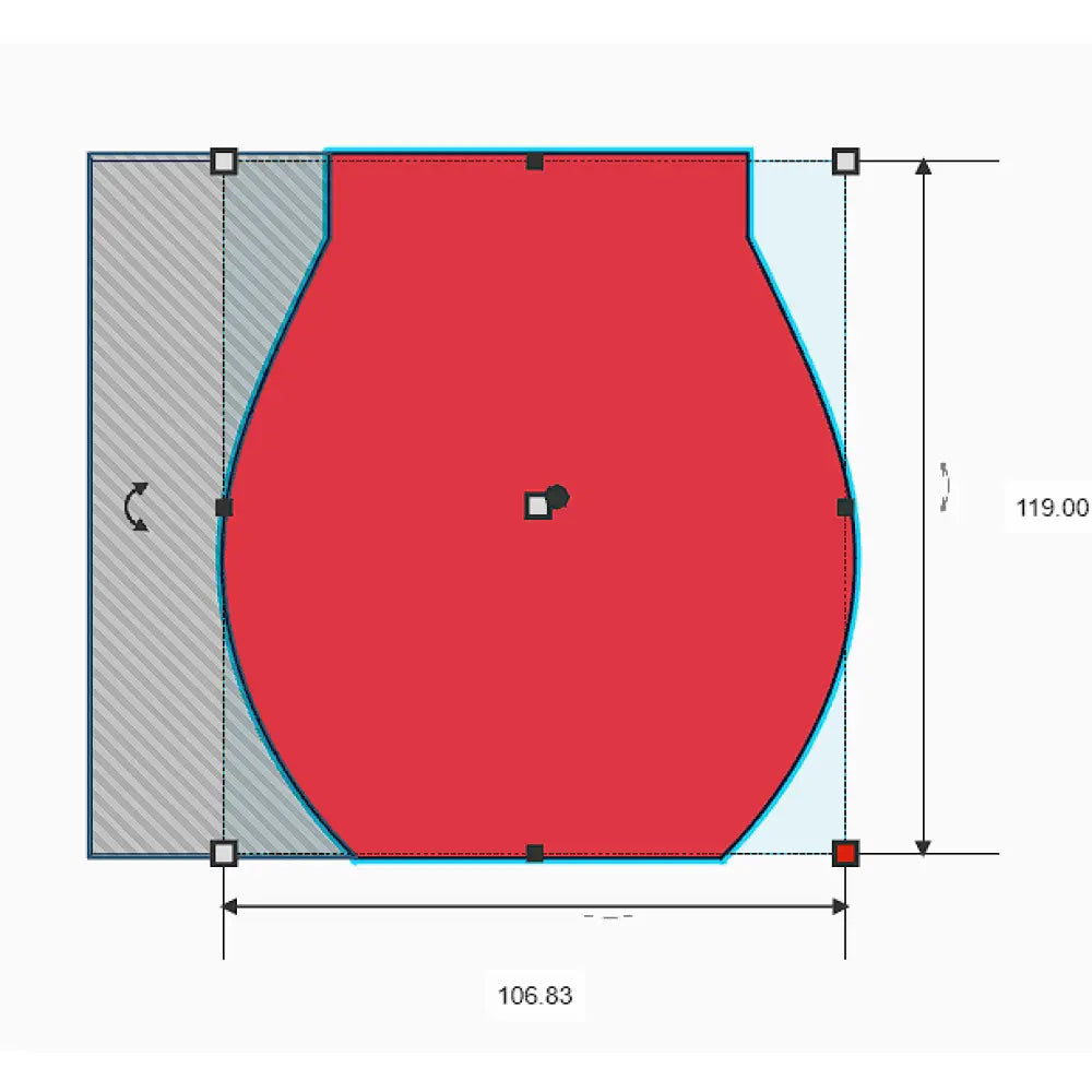 Vase rib tool | pottery tools | clay - shape 8